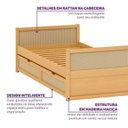 Ver imagem 4 de Cama Solteiro Madeira Maciça com Gavetas Magna Kids Casatema MadeiraOriginals Marrom/Natural