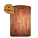 Ver imagem 1 de Kit 30 Tabua para Churrasco de Madeira Grande Pinus Estufado