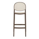 Ver imagem 3 de Banqueta Gourmet Alta 47cm X 76cm Polipropileno Rattan 2 Un Cor:cinza