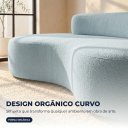 Ver imagem 7 de Sofá 3 Lugares na Caixa 180 cm Orgânico Arco Bouclê B05 - D'Rossi