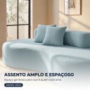 Ver imagem 6 de Sofá 3 Lugares na Caixa 180 cm Orgânico Arco Bouclê B05 - D'Rossi