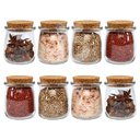 Ver imagem 1 de 8 Porta Tempero Condimento Grande Vidro Grosso Rolha 190ml