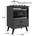 Ver imagem 3 de Balcão com Porta Basculante para Forno e Cooktop 4 Bocas Bogotá