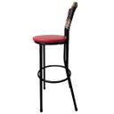 Ver imagem 4 de Kit 8 Banquetas Bistrô Aço Junco Sintetico Degrade Assento Vermelho