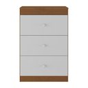 Ver imagem 6 de Cômoda Infantil com 3 Gavetas Doce de Leite Multimóveis Mp2676 Madeirado/branco