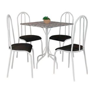 Conj. Mesa Fabone Malaga Quadrada 70x70 C Alicante - 2309 - Pc / 3