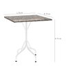 Conj. Mesa Fabone Malaga Quadrada 70x70 C Alicante - 2309 - Pc / 3 - 3