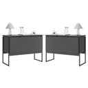 Ver imagem 1 de Conjunto Buffets Vintage Preto Onix 2 Buffets MDP Perfex 15mm Casah