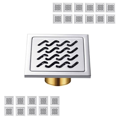 Ralo Inox 10x10 Banheiro Anti Odor Kit 22 Uni Anti Inseto Lavabo Higienico Lavanderia Duravel Resist