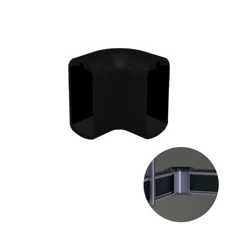 Suporte Conexão 90º Cabideiro Vesto Rm 282 Rometal Preto
