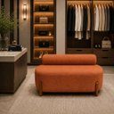 Ver imagem 5 de Poltrona Organica Ilha Bouclé p/ Closet e Consultório:Terracota/Liso