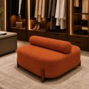 Ver imagem 7 de Poltrona Organica Ilha Bouclé p/ Closet e Consultório:Terracota/Liso