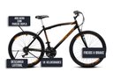 Ver imagem 5 de Bicicleta Cazelle Cb 500, Aro 26 Comum Natural, 36 Raias, 18 Marchas, Freios V-brake e Suporte de Gu