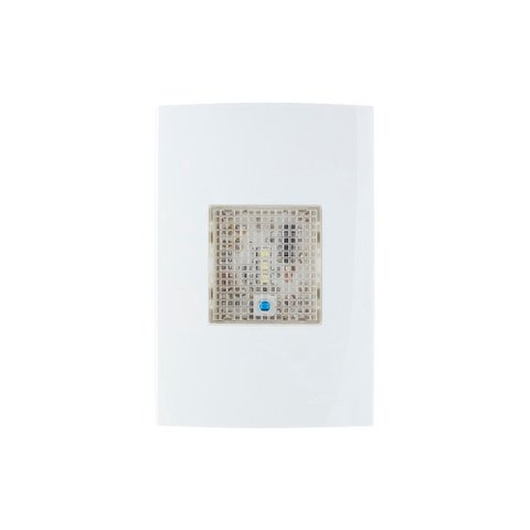 Luz de Emergência Margirius Clean/sleek 3 Leds Standard com Placa 4x2 Branco