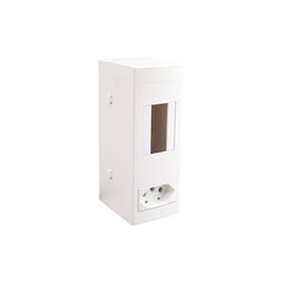 Caixa de Sobrepor Margirius Slim Cp2-01 com Corte para Disjuntor e Tomada 2p+t 20a Branca - 1