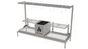 Ver imagem 1 de Parrilla Dupla para Alvenaria 108x34 - Firebox + 2 Grelhas Argentinas + Kit Tendal
