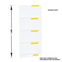 Ver imagem 2 de Kit 5 Bandejas Para Gondola Canto 196 Amapa 40/30 Branco Am - Amapá