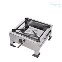 Fogão Portátil Fogareiro Inox Alta Pressão 1 Boca - 2