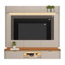 Ver imagem 6 de Painel para TV até 70 Polegadas MDF 180cmx166,3cm Home Ferrara de Linea Brasil Branco Canela/Off White