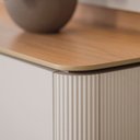 Ver imagem 7 de Painel para TV até 70 Polegadas MDF 180cmx166,3cm Home Ferrara de Linea Brasil Branco Canela/Off White