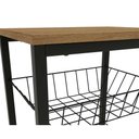 Ver imagem 3 de Balcão Multiuso Cozinha Fruteira Crome Indrustrial LI035 Freijo/Preto - Kappesberg