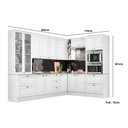 Ver imagem 3 de Cozinha Modulada Completa Americana 10 Peças (3aéreos+3balcões+2paneleiros+2complementos) C5p36