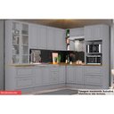 Ver imagem 1 de Cozinha Modulada Completa Americana 10 Peças (3aéreos+3balcões+2paneleiros+2complementos) C5p36
