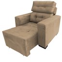 Ver imagem 1 de Cadeira Poltrona Reclinável Retrátil Isabelle Consultório Estética Facial Cílios Sobrancelha Capucci