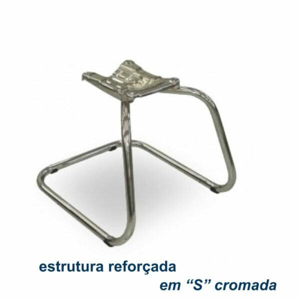 Cadeira Escritório B-ONE Base em “S” CROMADA – MARTIFLEX - 7