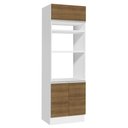 Ver imagem 1 de Torre Quente Armário de Cozinha 70 cm 3 Portas Branco/Rustic Glamy Madesa