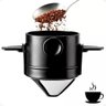 Mini Coador de Café Solução Portátil em Aço Inox Reutilizável Dispensa o Uso de Filtro de - 4