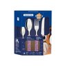 Kit Faqueiro Tramontina Talheres Aço Inox 16pçs Groovy Breakfast:rosa - 4