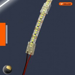 Kit 5 Conector Linear Emenda Transparente para Fita de Led 120 e 240 Leds 10mm - 4