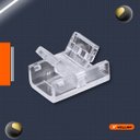 Ver imagem 3 de Kit 5 Conector Linear Emenda Transparente para Fita de Led 120 e 240 Leds 10mm