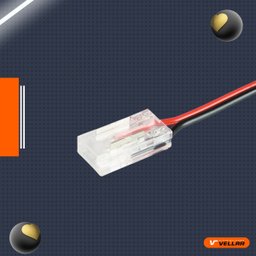 Kit 5 Conector Linear Emenda Transparente para Fita de Led 120 e 240 Leds 10mm - 7