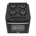 Ver imagem 2 de Fogao a Gas de Embutir 4 Bocas Venax Gaudi Platinum Vitreo Preto Gas Glp 127 V