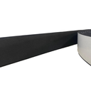 Ver imagem 1 de Moldura Roda Meio Ripado Eva Adesivo Saturno 5cmx5mm 10 Mts - Preto