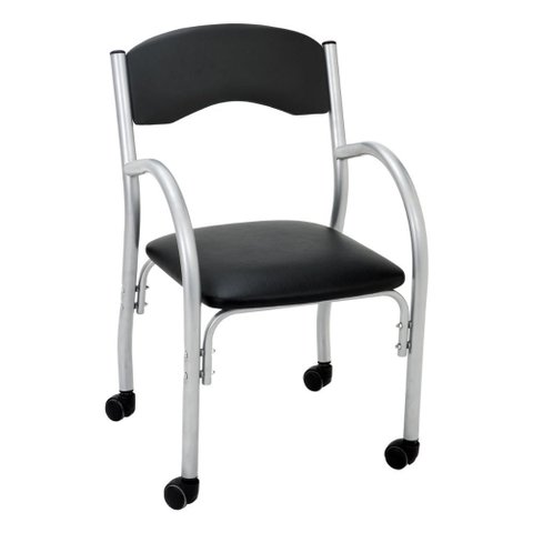 Cadeira de Escritório Estofada com Rodízios 52cm Multimóveis Cr25288