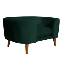 Cama Pet Caminha Cachorro Grande Veludo Casinha Luxo Colchão:veludo Verde - 1