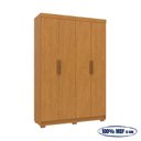 Ver imagem 5 de Guarda-Roupa Solteiro Ravena 4 Portas 2 Gavetas 100% MDF Marrom/Cerejeira
