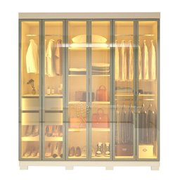 Guarda-roupa Casal com 6 Portas Reflecta com Pés 100% Mdf Império - 10