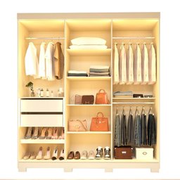 Guarda-roupa Casal com 6 Portas Reflecta com Pés 100% Mdf Império - 5