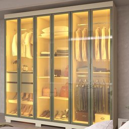 Guarda-roupa Casal com 6 Portas Reflecta com Pés 100% Mdf Império - 9