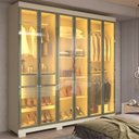Ver imagem 1 de Guarda-Roupa Casal com 6 Portas Reflecta com Pés 100% MDF Império Off White