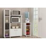 Balcão Multiuso Cozinha BL-3304 c/ 3 Portas e Nicho p/ Microondas Branco - Tecno Mobili - 8