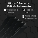 Ver imagem 3 de Kit 7 Barras Perfil de Acabamento Pvc para Painel Ripado 2m