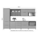 Ver imagem 2 de Cozinha Completa Marquesa 13 Peças (3 Armários + 3 Balcões + 1 Paneleiro + 6 Complementos) C6p70