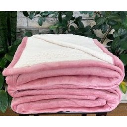 Cobertor Sherpa Mink Parahyba Rose - 1