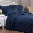 Ver imagem 1 de Kit Cobre Leito Premium 200 Fios Dupla Face Casal, Queen, King e Solteiro:queen/azul Night