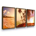 Ver imagem 1 de Quadro Parede Praia Coqueiro Sala Quarto Moldura